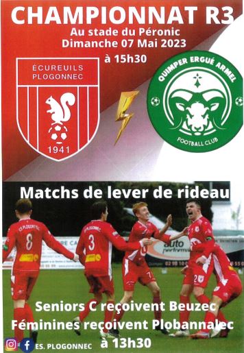 Ecureuils sportifs - CHAMPIONNAT R3 au stade du Péronic