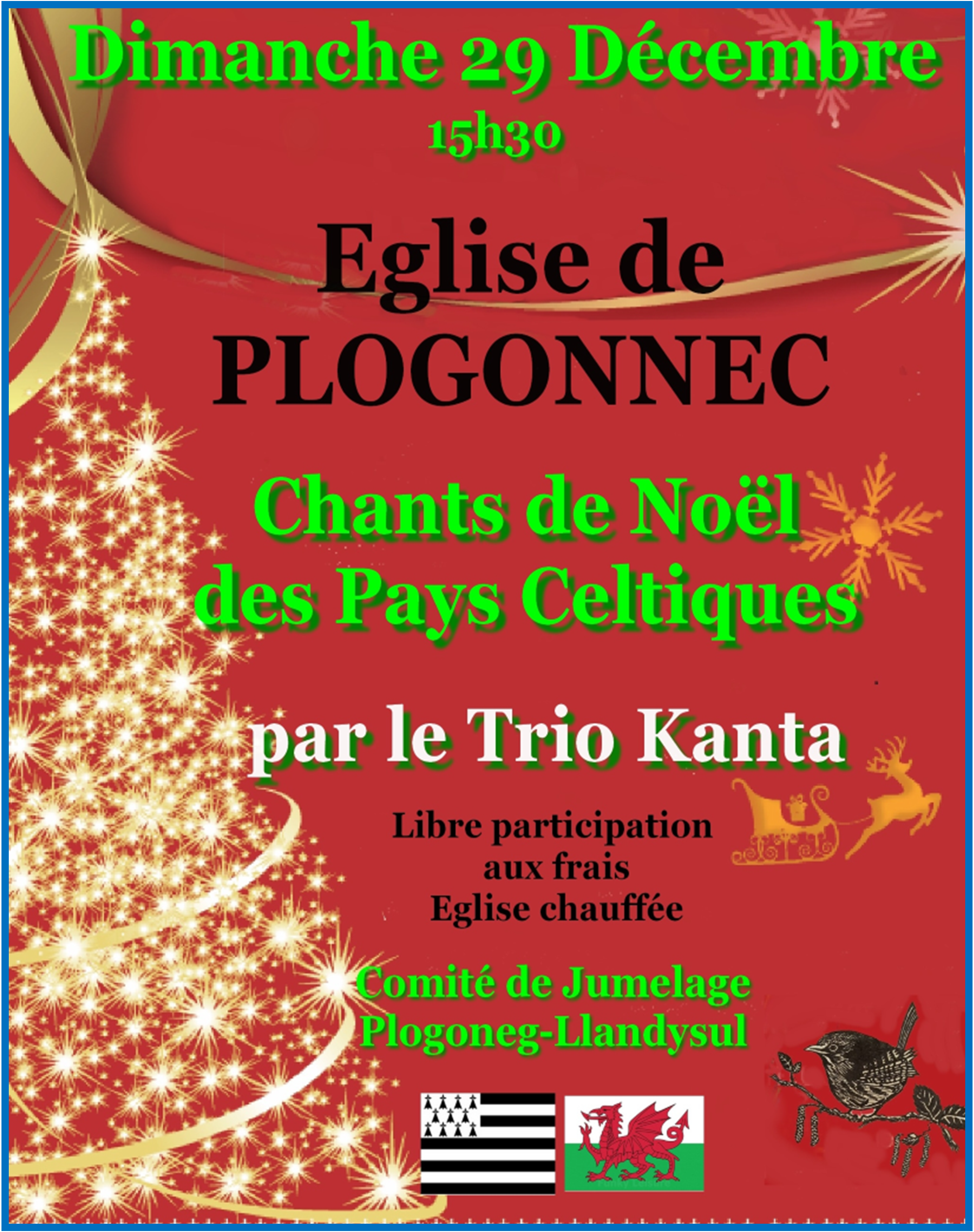 Chants de Noël des Pays Celtiques à l'église Saint Thurien